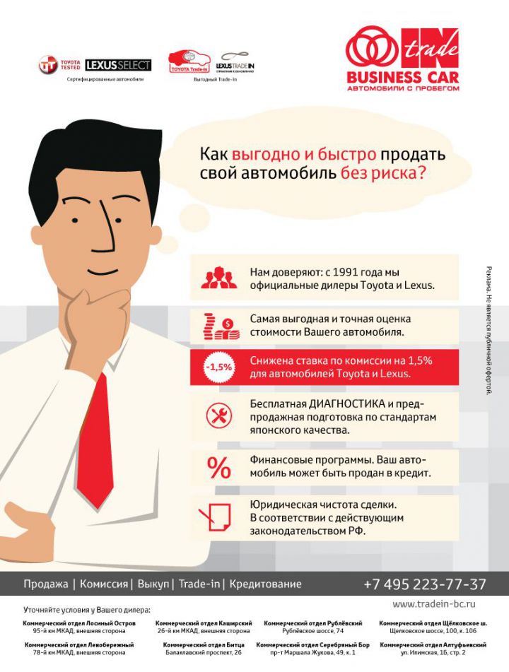 Продайте свой автомобиль быстро, выгодно, без риска!