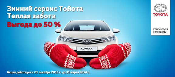 Зимний сервис в Тойота Центре Невский
