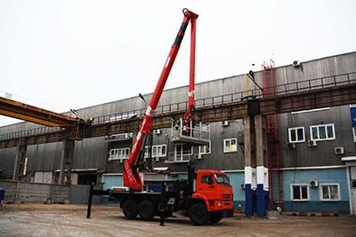 Очередной автогидроподъемник Socage TJ35 на базе КАМАЗ-43118